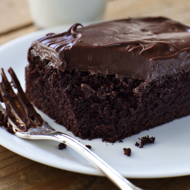 Rich Dark Chocolate Brownies with a Silky Coffee Ganache