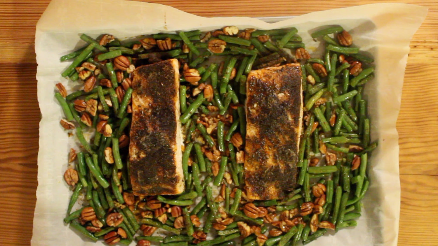 One Pan Oven Blackened Salmon